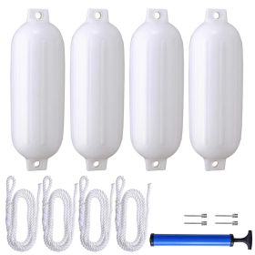 20*67.5cm Boat Fender Bumper Dock Shield Protection white