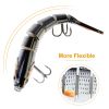 Spo4Pcs 10cm/20g Bass Fishing Lure 6 Segment Multi Jointed Lifelike Fish Lures Sinking Wobbler
