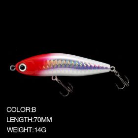 Luya Biomimetic Fake Bait Submerged Pencil 70mm 14g (Option: A)