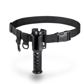 Fishing Rod Belt Rod Support Bracket Waist Support (color: Black)