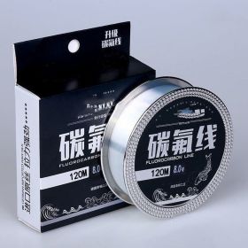 Fishing Gear Carbon Fluorine 120 Meter Soft Anti Roll Nylon Fishing Line (Option: Sub line transparent color-1.0)