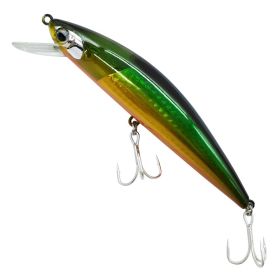 Japanese Submicro Submerged Mino 12cm Laser Biomimetic Fish Bait (color: Black)
