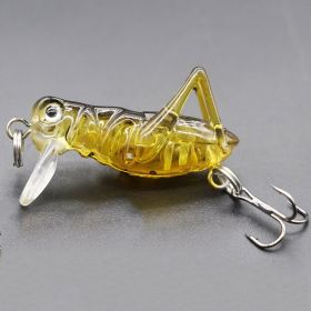 Fishing Bionic Grasshopper Lure; Wobbler Hard Bait For Freshwater 3g/0.11oz 35mm/1.38in (color: Color-A)