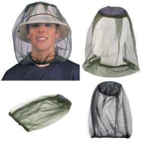 1 Pc Outdoors Fishing Cap; Insect Proof Mosquito Proof Cap; Soft Durable Fly Screen Protector Travel Camping Fishing Breathable Sunshade Cap (color: Black)