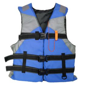 1pc Adult Portable Breathable Inflatable Vest; Life Vest For Swimming Fishing Accessories (color: Blue)
