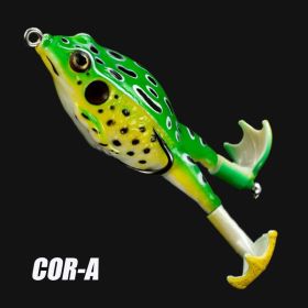 1pc Fishing Lures; Soft Frog Artificial Bait With Rotating Legs; Cool Fishing Hooks (color: A)