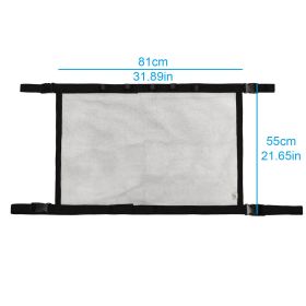 SUV Ceiling Storage Net With Fishing Rod Holder Fishing Rod Accessories (color: Black S)