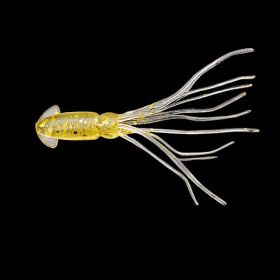 10pcs Simulation Small Squid Freshwater Lure Soft Bait; Various Colors Available (color: Golden)