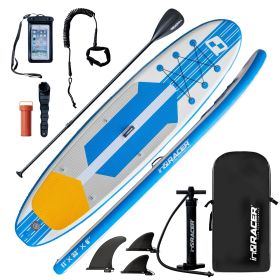 Inflatable Stand Up Paddle Board 11'/10'6" Premium SUP W Accessories (color: Blue)