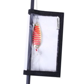 4 Packs Fishing Lure Wraps Clear PVC Protective Covers (color: Black)