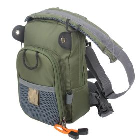 Fly Fishing Chest Bag Lightweight Waist Pack (color: Green)