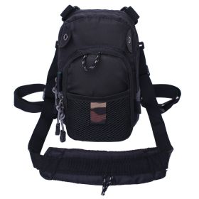 Fly Fishing Chest Bag Lightweight Waist Pack (color: Black)