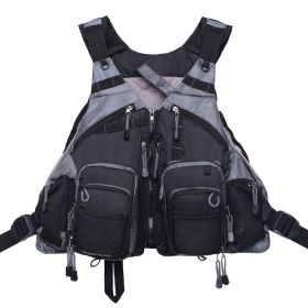 Fly Fishing Vest Pack Adjustable for Men and Women (color: Black)