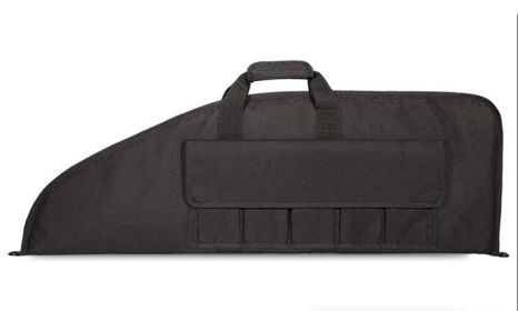 Military Fan Inclined Mouth Water Bullet Portable Fishing Gear Bag (color: Black)